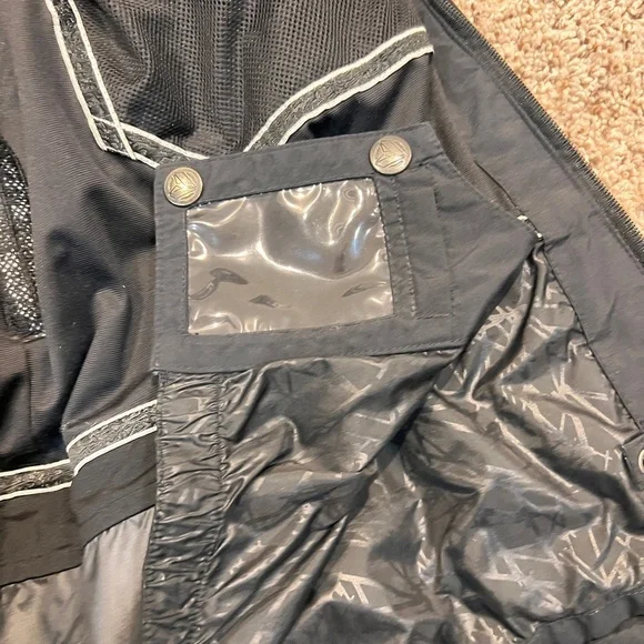 Section Vintage MFM Snowboard Coat Jacket With Hood Rare Black XL - Picture 5 of 16